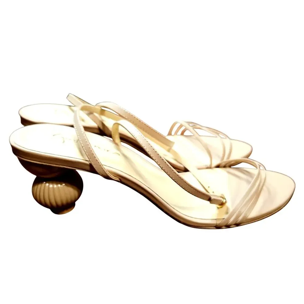 Fashion Nova + More Size 7 Women's Heeled Sandals Lot of 3 Pairs Bulk Shoes